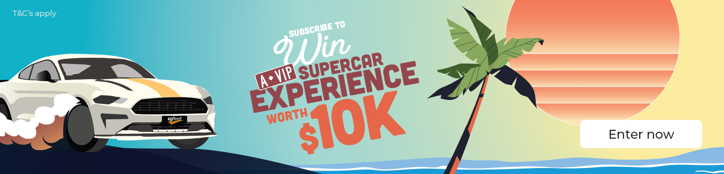 Subscribe to win a VIP supercar experience worth $10k